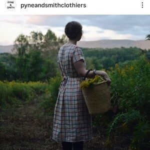 Pyne and Smith Model No. 11 in Biarritz Check Linen XS